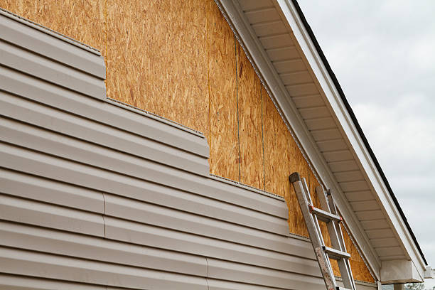 Professional Siding Inspection technician working in Smithville, TX